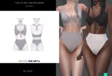 Photo of Бикини с высокой талией и абстрактным принтом